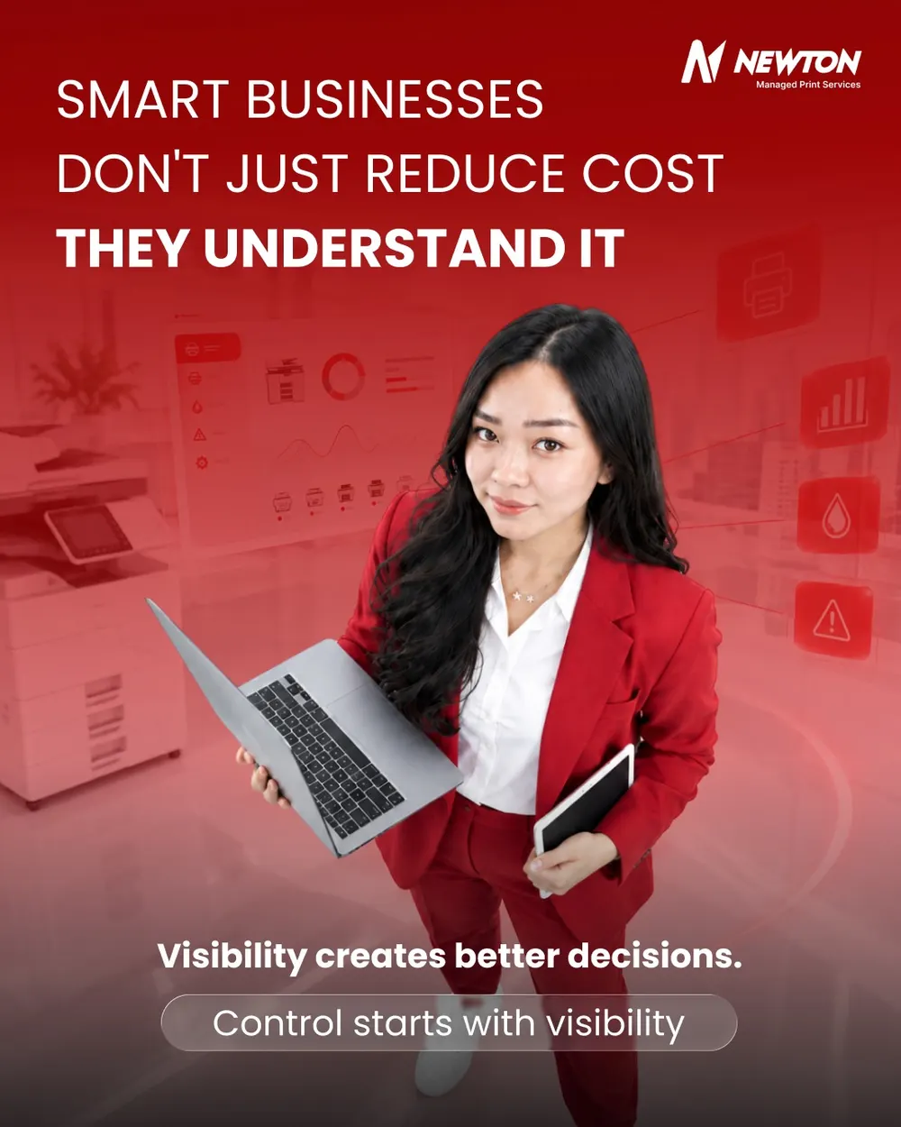 Konten Newton: Smart businesses don't just reduce cost, they understand it